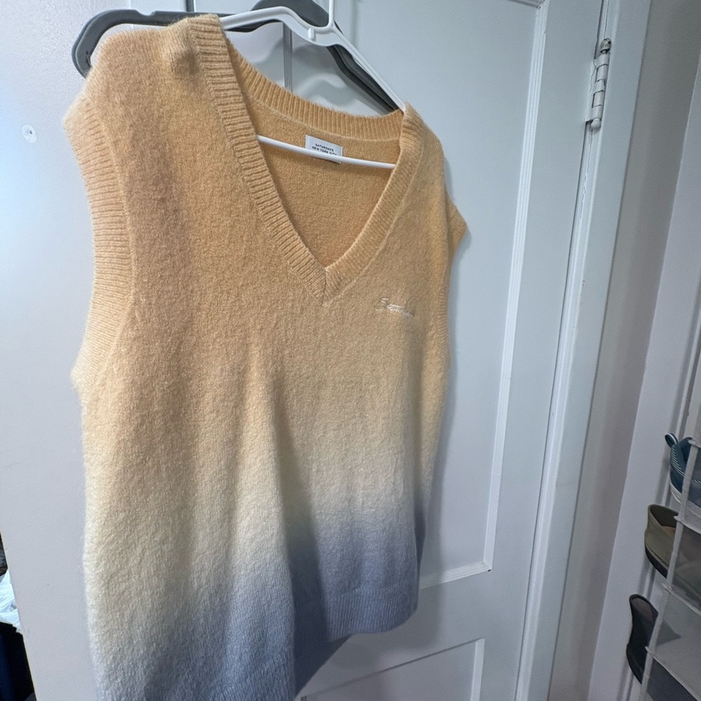 Saturdays NYC Gradient Sleeveless Sweater Vest - Picture 5 of 5